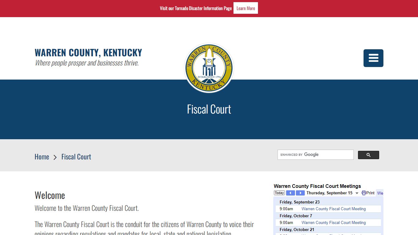 Warren County Fiscal Court | Warren County, KY